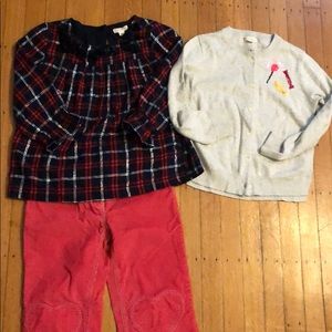 Festive Crewcuts Mini Boden outfit sz 10